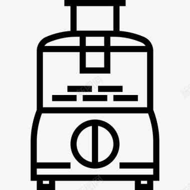 精密加工食品加工机厨房2线性图标图标