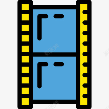 古代工具素材电影工具图标集合线性颜色图标