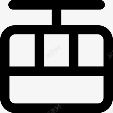 圆形车厢缆车车厢运输元件粗体圆形图标图标