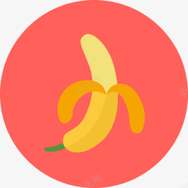香蕉食物夏季水果图标图标