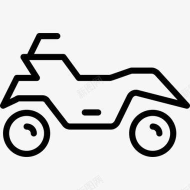 摩托车越野运动2直线型图标图标