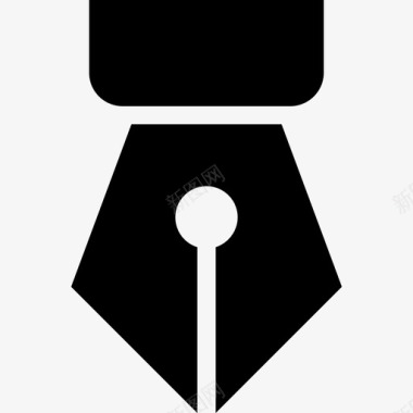 水笔自来水笔商业图标资产填充图标