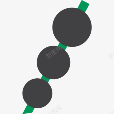 分子自然药物元素颜色图标图标