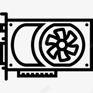 视频技术视频卡技术收集线性图标图标