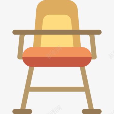 高椅婴儿2平的图标图标