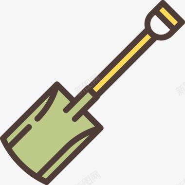 铁锹线颜色农艺元素线颜色图标图标