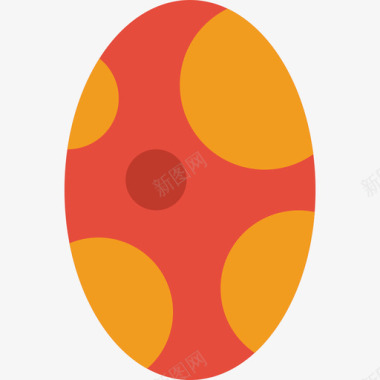 复活节彩蛋假日元素扁平图标图标