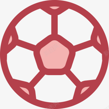足球教育1红色图标图标