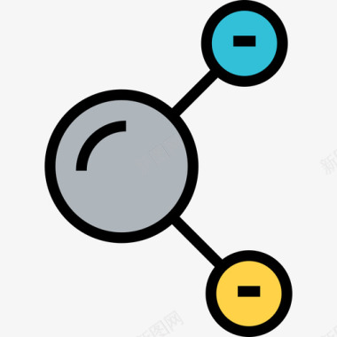 分子分子科学3线性颜色图标图标