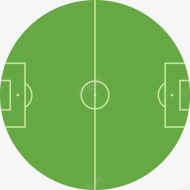 蓝天白云足球场足球场足球2号平圈图标图标