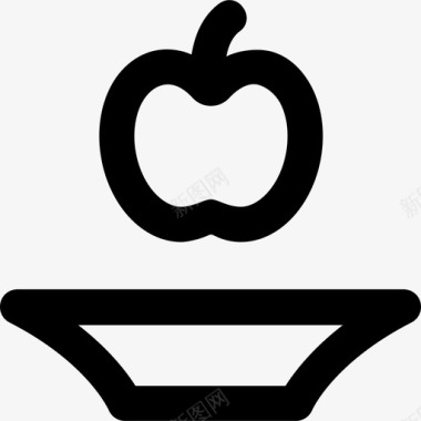 庆典苹果庆典和派对系列粗体圆形图标图标