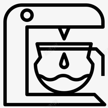 磨豆机机滴豆咖啡图标图标