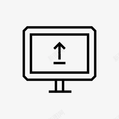 电脑图标显示器计算机个人电脑图标图标
