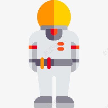 设计元素宇航员太空元素扁平图标图标