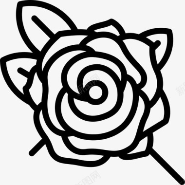 玫瑰西班牙传统元素直系图标图标