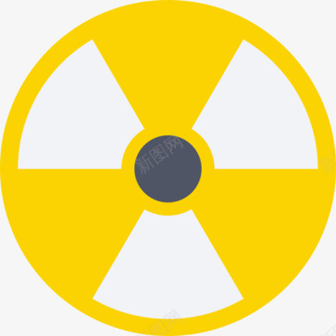 辐射医疗元素包扁平图标图标