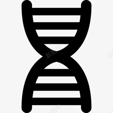 DNA医学人体固体图标图标