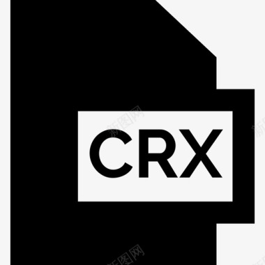 集合背景Crx文件格式集合已填充图标图标