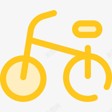 自行车室外3黄色图标图标
