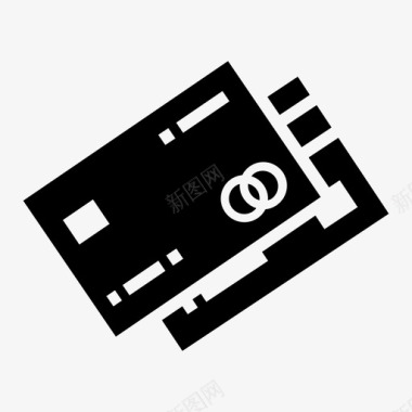 支付签证信用卡借记卡电子商务图标图标