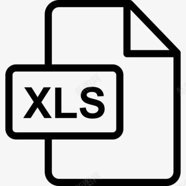 XLSxlsfiletype线性图标图标