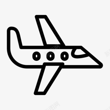 喷气式飞机交通工具车辆图标图标