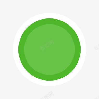 彩绘绿色背景标签绿色图标