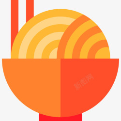 扁面条面条瓷器扁面图标高清图片