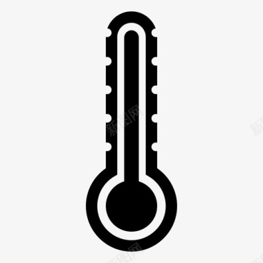 冬天冷温度冷热图标图标