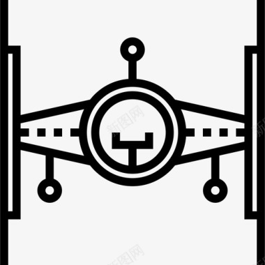 飞行堡垒不明飞行物宇宙3直线型图标图标