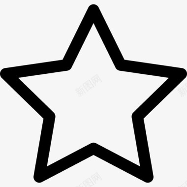 星星最小通用主题线性图标图标