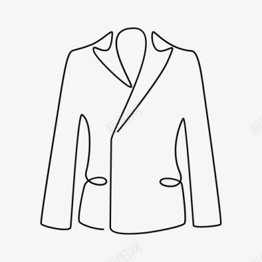 外套西装商务衣服图标图标