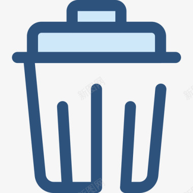 垃圾创业和新业务7蓝色图标图标