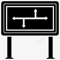 机动车道道路方向驾驶说明公路标志牌图标高清图片