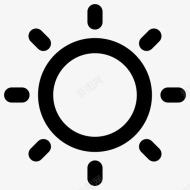 阳光自然元素大胆圆润图标图标