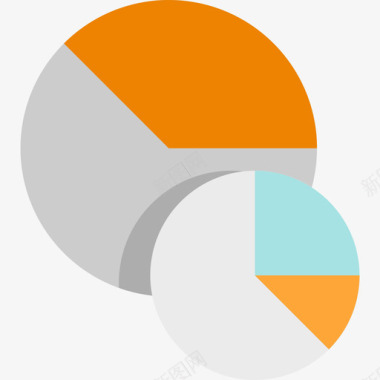 平面图矢量饼图颜色工具平面图图标图标
