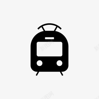 地铁标识牌火车公共交通地铁图标图标
