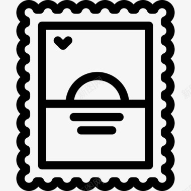 邮票其他线性浪漫元素图标图标