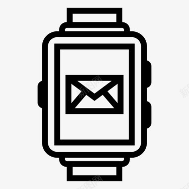 智能手表手机图片电子邮件设备技术图标图标