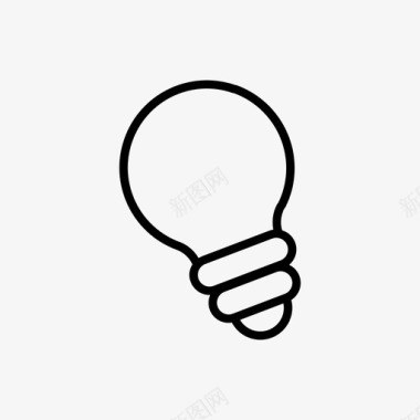 电灯泡灯泡电灯泡想法图标图标