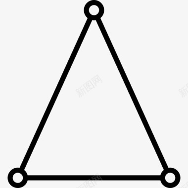 三角形图标交易者浅圆形图标
