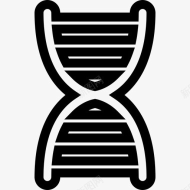 DNA医学人体轮廓图标图标