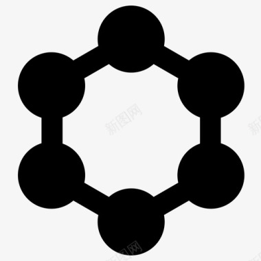 分子固体医疗元素2填充图标图标