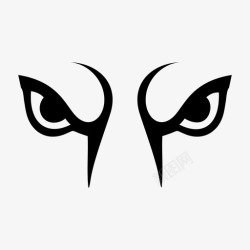 狼眼睛狼的眼睛脸视力图标高清图片