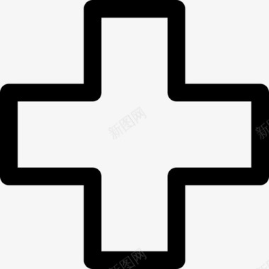 医院标志最小通用主题线性图标图标