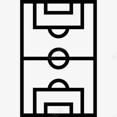 油画足球足球场运动5直线型图标图标