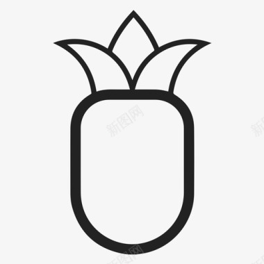菠萝菠萝食品新鲜图标图标