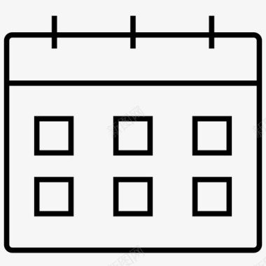日历日程办公桌图标图标