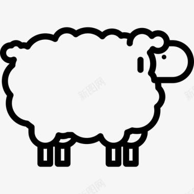 绵羊动物5直系图标图标