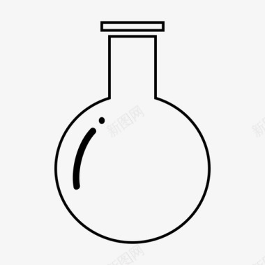 烧瓶化学实验室仪器图标图标